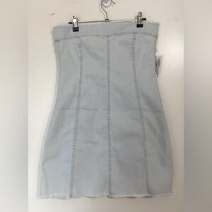 Tilly's Soft Blue Demin Mini Dress